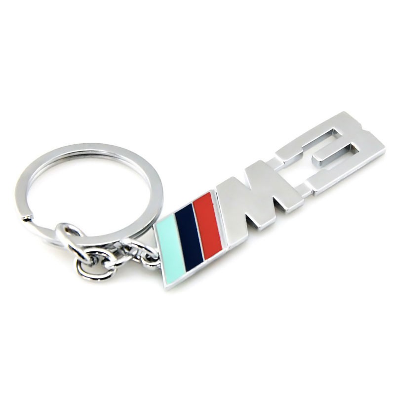 Porte clé cle cuir BMW M3 Porte clés clé clef clefs BMW M3 métal série M