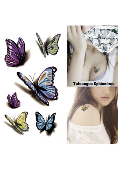Tatouages Ephémères Papillons