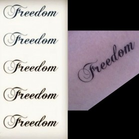 Tatouages éphémères Freedom