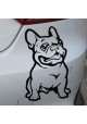 Sticker Vinyle Auto Moto Maison Chien Bulldog