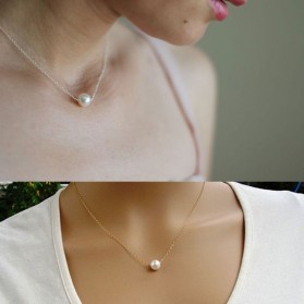 Collier perle solitaire
