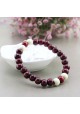 Bracelet Ethnique Perles de Bois Rouge