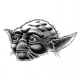 Tatouage Temporaire Ephémère Star Wars Yoda