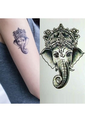 Tatouage Temporaire Ephémère Elephant Indien